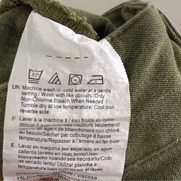 IMNYC Isaac Mizrahi green ankle khaki pants size 16 - Picture 5 of 5